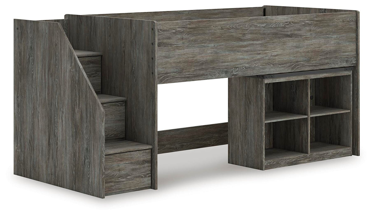 Five Star Furniture - Frandern Loft Bed with Bookcase Storage