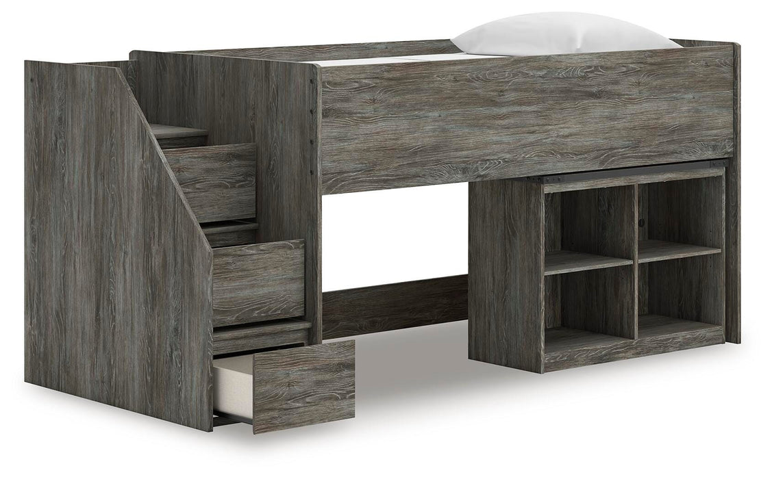 Five Star Furniture - Frandern Loft Bed with Bookcase Storage