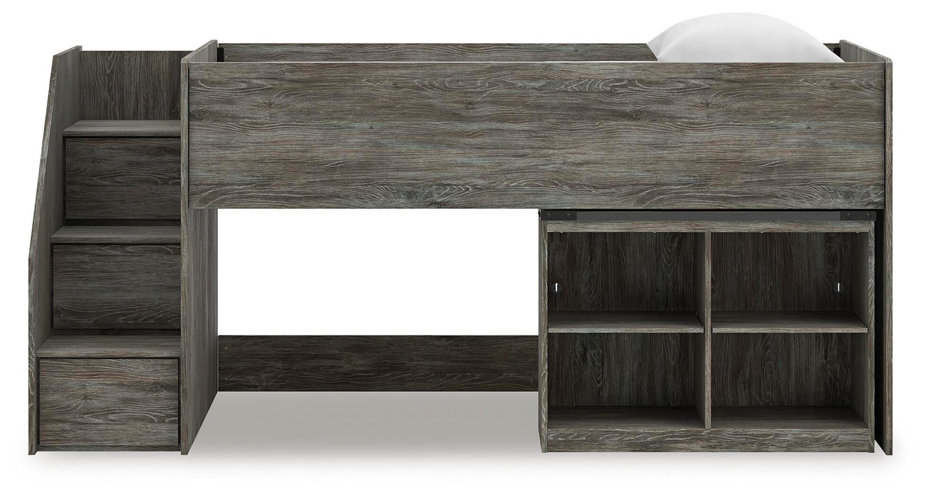 Five Star Furniture - Frandern Loft Bed with Bookcase Storage