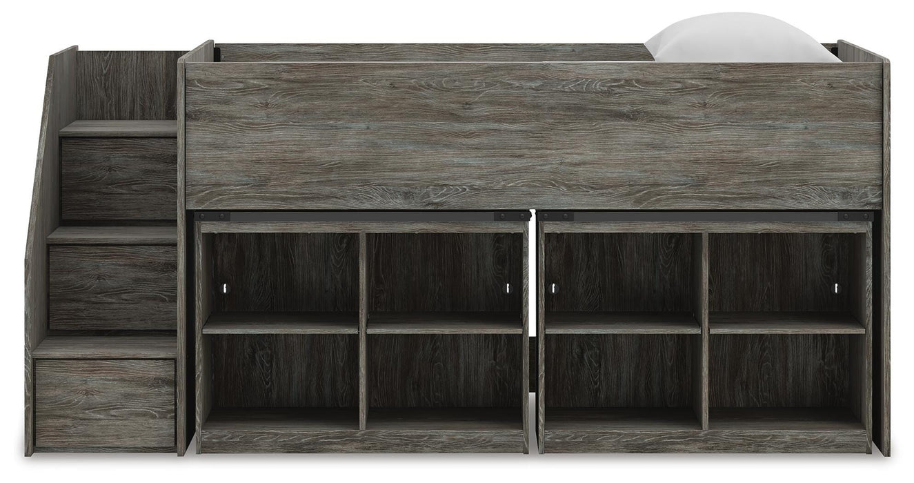 Five Star Furniture - Frandern Loft Bed with Bookcase Storage