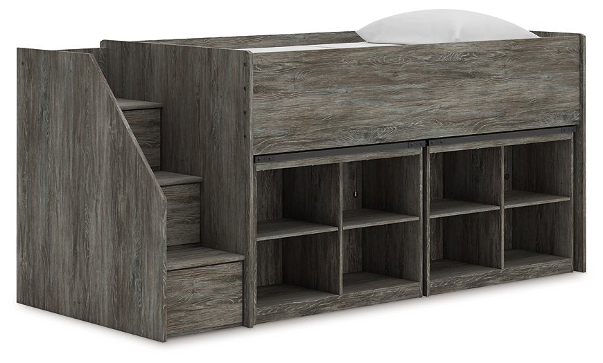 Five Star Furniture - Frandern Loft Bed with Bookcase Storage