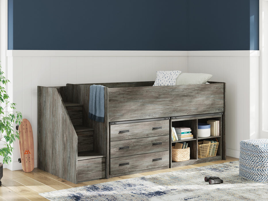 Five Star Furniture - Frandern Loft Bed with Bookcase and Drawer Storage