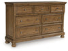 Five Star Furniture - Feddinger Dresser and Mirror - Five Star Furniture & Mattress (GA)
