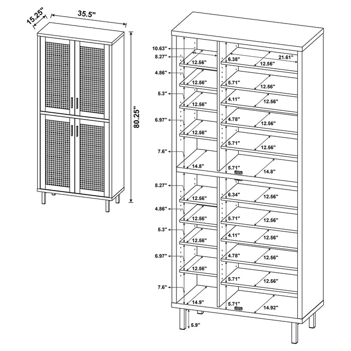 Five Star Furniture - Teller Shoe Cabinet