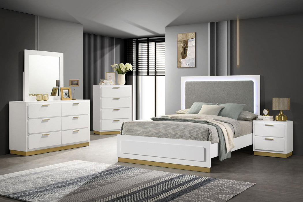 Five Star Furniture - Caraway Panel Bed with LED Lighting