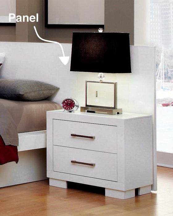 Five Star Furniture - Jessica Nightstand Panels White (Set of 2)