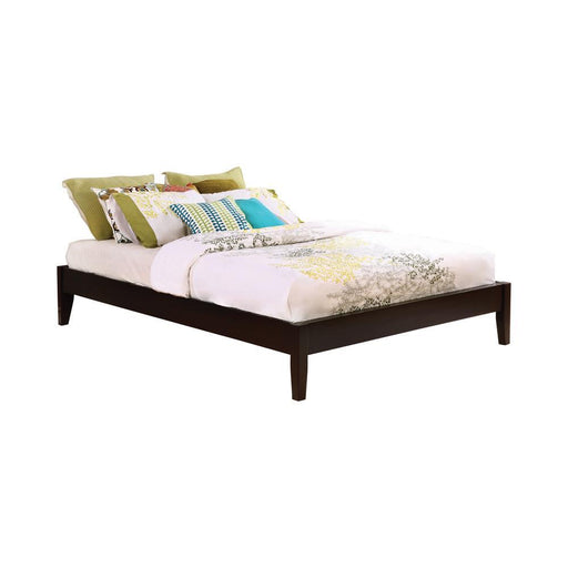 Hounslow California King, E.King, & Queen Universal Platform Bed Cappuccino - Five Star Furniture & Mattress (GA)