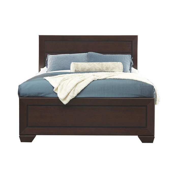 Kauffman California King, Eastren King, & Queen Panel Bed Dark Cocoa - Five Star Furniture & Mattress (GA)