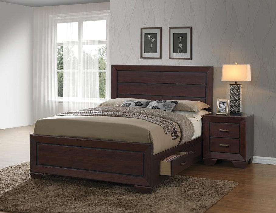 Kauffman California King, Eastren King, & Queen Panel Bed Dark Cocoa - Five Star Furniture & Mattress (GA)
