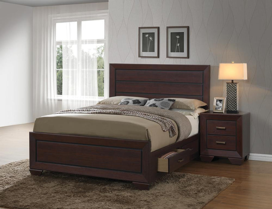 Kauffman California King, Eastren King, & Queen Panel Bed Dark Cocoa - Five Star Furniture & Mattress (GA)