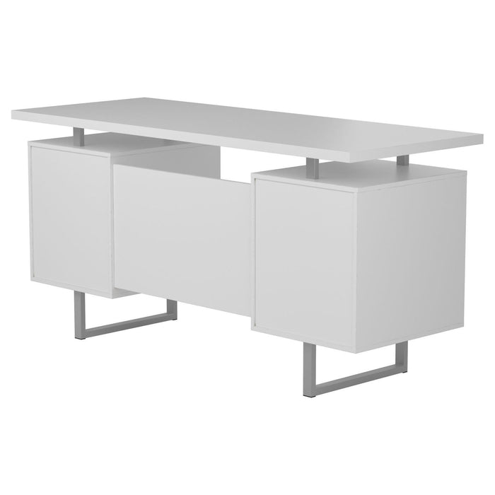 Lawtey Floating Top Office Desk Weathered Grey