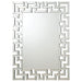 Five Star Furniture - Forman Interlocking Greek Frameless Wall Mirror Silver image