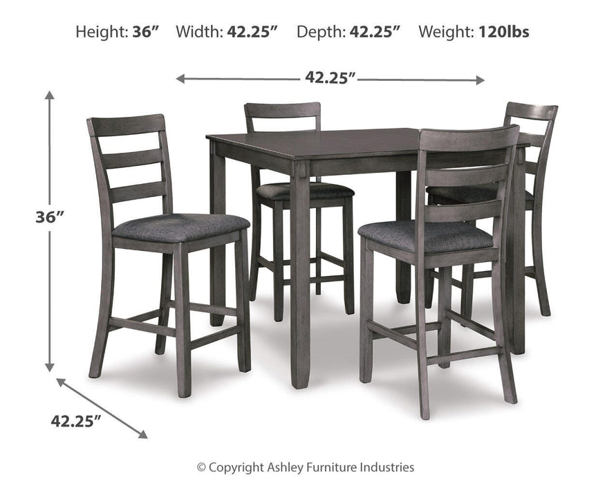 Five Star Furniture - Bridson Counter Height Dining Table and Bar Stools (Set of 5)