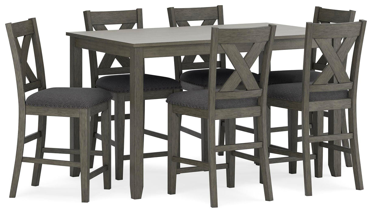 Five Star Furniture - Caitbrook Counter Height Dining Table and Bar Stools (Set of 7)