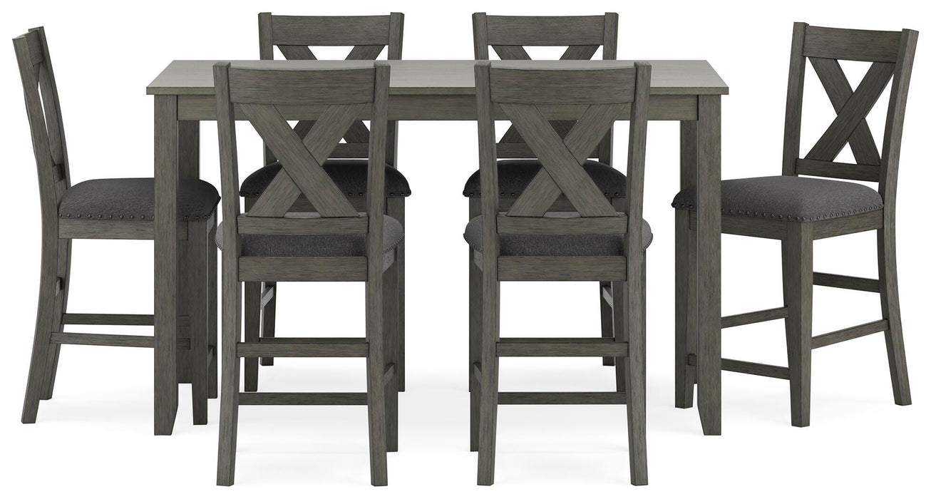 Five Star Furniture - Caitbrook Counter Height Dining Table and Bar Stools (Set of 7)