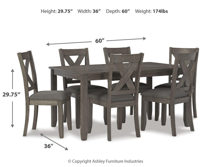 Five Star Furniture - Caitbrook Dining Table and Chairs (Set of 7)