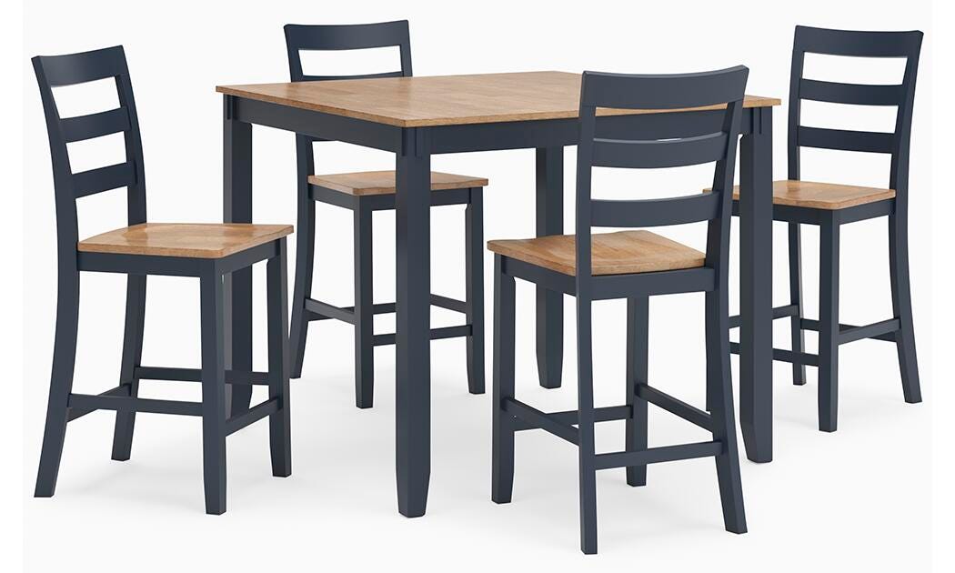Five Star Furniture - Gesthaven Counter Height Dining Table and 4 Barstools (Set of 5)