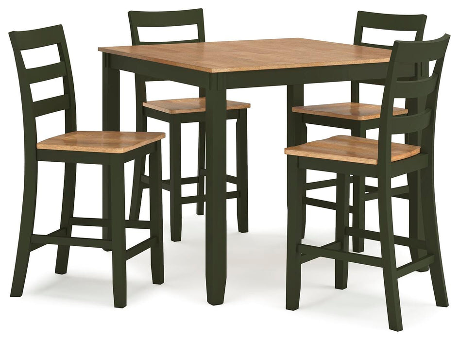 Five Star Furniture - Gesthaven Counter Height Dining Table and 4 Barstools (Set of 5)