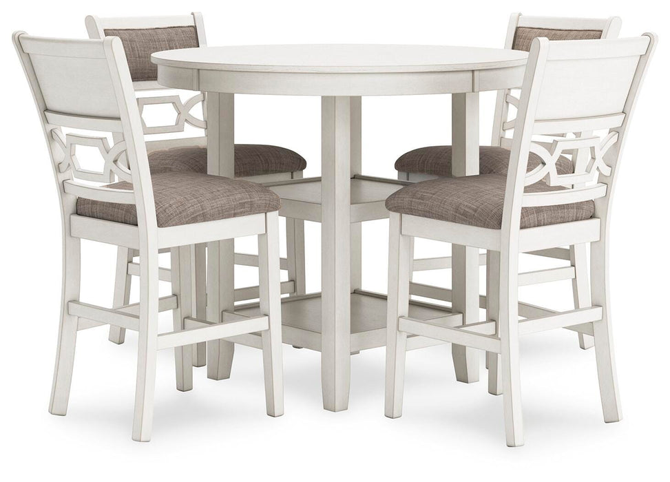 Five Star Furniture - Erinberg Counter Height Dining Table and 4 Barstools (Set of 5)