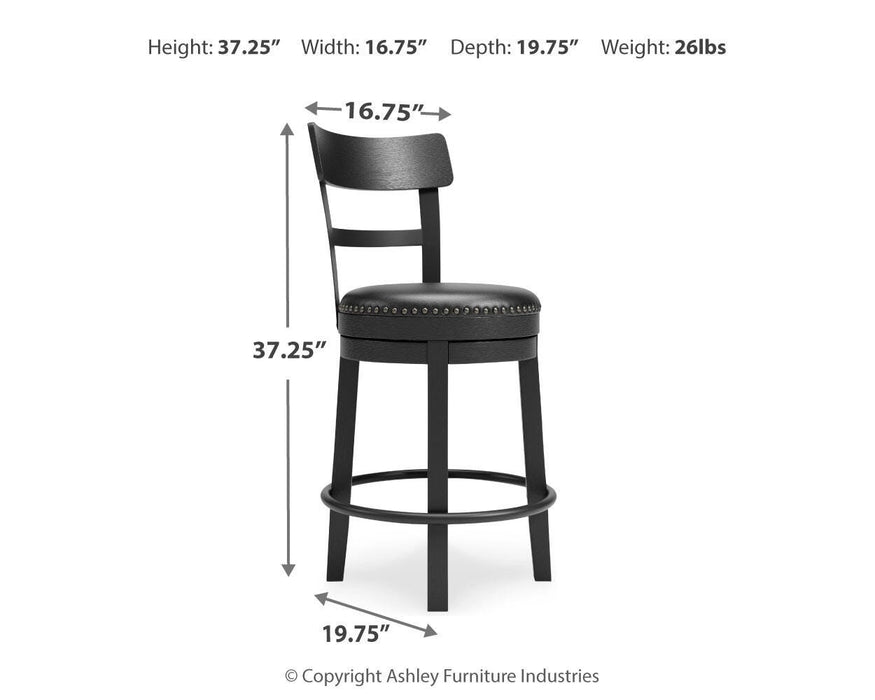 Five Star Furniture - Valebeck Counter Height Bar Stool
