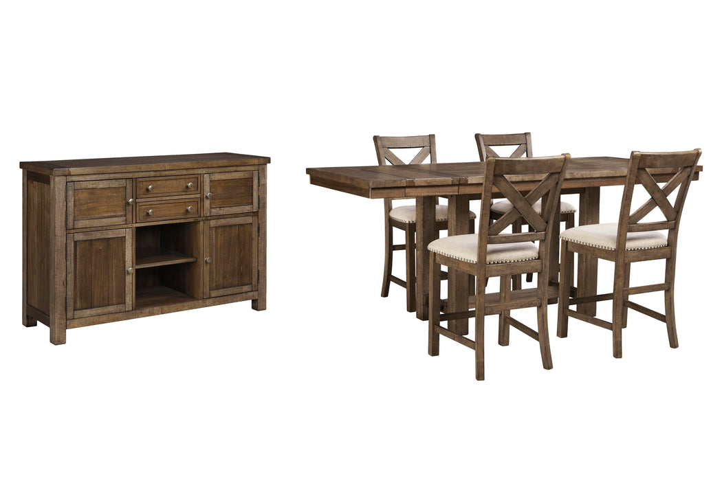 Five Star Furniture - Moriville Counter Height Dining Set