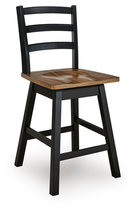 Five Star Furniture - Wildenauer Counter Height Swivel Barstool