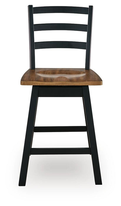 Five Star Furniture - Wildenauer Counter Height Swivel Barstool