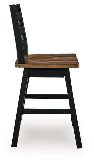 Five Star Furniture - Wildenauer Counter Height Swivel Barstool