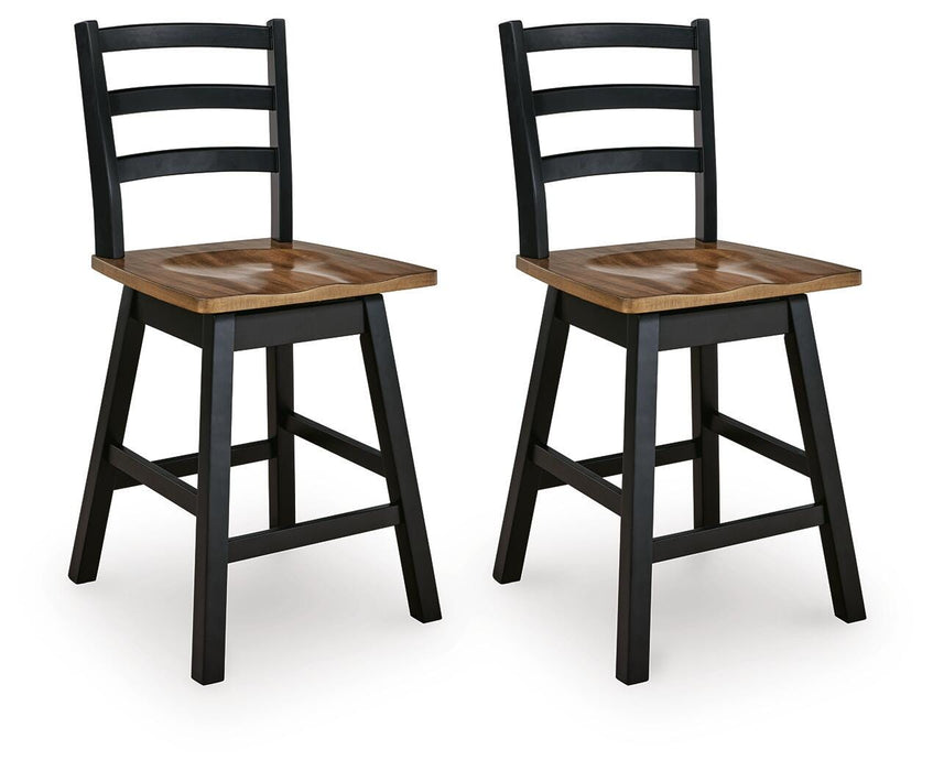Five Star Furniture - Wildenauer Counter Height Swivel Barstool