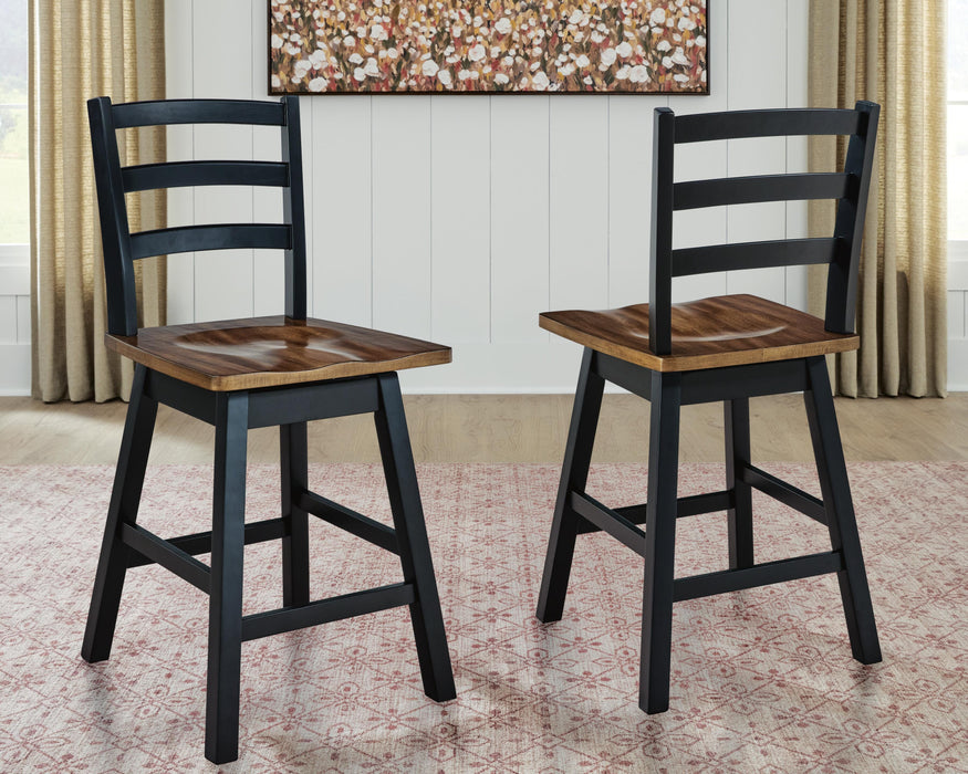 Five Star Furniture - Wildenauer Counter Height Swivel Barstool