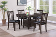 Five Star Furniture - Lavon 5-piece Dining Room Set Espresso and Black image