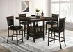 Five Star Furniture - Jaden 5-piece Dining Room Set Espresso and Black image