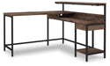 Five Star Furniture - Arlenbry Home Office L-Desk with Storage image