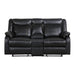Five Star Furniture - Homelegance Furniture Jude Double Glider Recliner Loveseat in Black 8201BLK-2 image