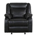 Five Star Furniture - Homelegance Furniture Jude Glider Recliner Chair in Black 8201BLK-1 image