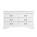 Five Star Furniture - Homelegance Mayville 6 Drawer Dresser in White 2147W-5 image