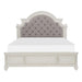 Five Star Furniture - Homelegance Baylesford Queen Upholstered Panel Bed in Antique White 1624W-1* image