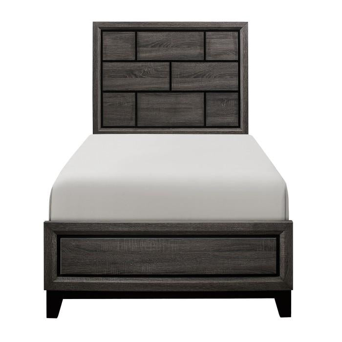 Homelegance Davi Twin Panel Bed in Gray 1645T-1* image