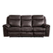 Five Star Furniture - Homelegance Furniture Aram Double Glider Reclining Sofa in Brown 8206BRW-3 image