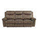 Five Star Furniture - Homelegance Furniture Aram Double Glider Reclining Sofa in Dark Brown 8206NF-3 image