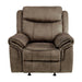 Five Star Furniture - Homelegance Furniture Aram Glider Reclining Chair in Dark Brown 8206NF-1 image