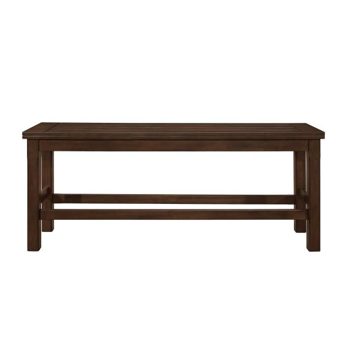 Homelegance Schleiger Counter Height Bench in Dark Brown 5400-24BH image