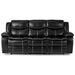 Five Star Furniture - Homelegance Furniture Bastrop Double Reclining Sofa in Black 8230BLK-3 image