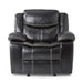 Five Star Furniture - Homelegance Furniture Bastrop Glider Reclining Chair in Black 8230BLK-1 image