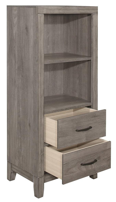 Homelegance Woodrow Pier/Tower Nightstand in Gray 2042NB-10