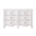 Five Star Furniture - Homelegance Meghan 6 Drawer Dresser in White 2058WH-5 image