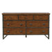 Five Star Furniture - Homelegance Holverson Dresser in Rustic Brown & Gunmetal 1715-5 image