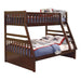 Five Star Furniture - Homelegance Rowe Twin/Full Bunk Bed w/ Trundle in Dark Cherry B2013TFDC-1*T image