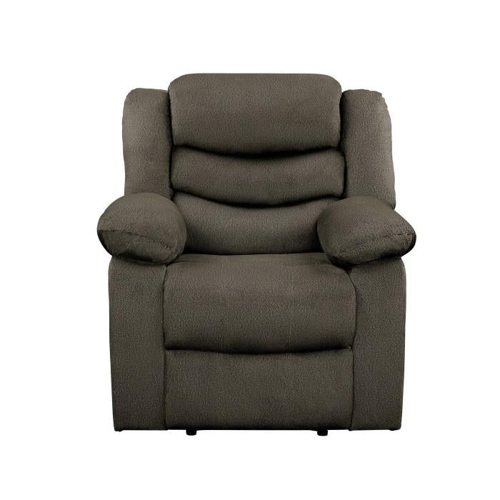 Homelegance Furniture Discus Double Reclining Chair in Brown 9526BR-1 image