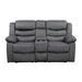 Five Star Furniture - Homelegance Furniture Discus Double Reclining Loveseat in Gray 9526GY-2 image